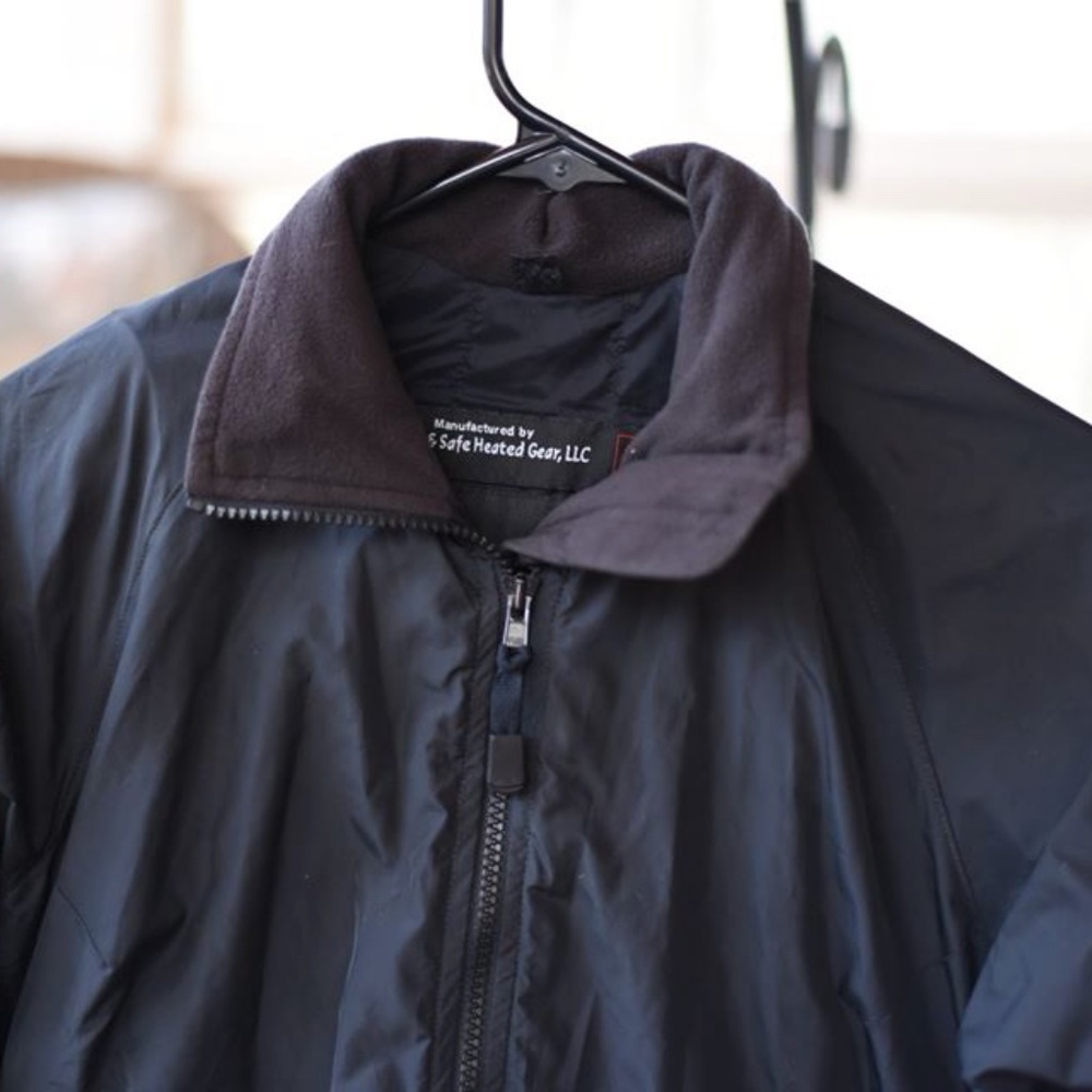 Heated insulated nylon women’s jacket